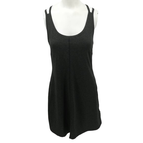 Patagonia Latticeback Gray Strappy A-line Dress Size S Stretch Shelf Bra - Picture 2 of 12